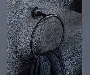 Полотенцедержатель Кольцо Duravit Starck T 0099474600 D 21 cм, черный матовый