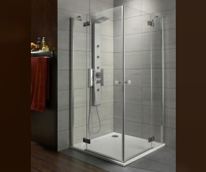 Душевой уголок Radaway Almatea KDD 90L*90R, 90 х 90 х 195 см, стекло прозрачное, профиль хром, 32152-01-01N