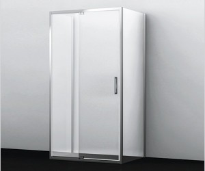 Душевой уголок WasserKRAFT 48P21, П-образный, 90 см, с универсальной распашной дверью