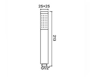 Душевая лейка RGW Shower Panels SP-102, 21140602-01, хром