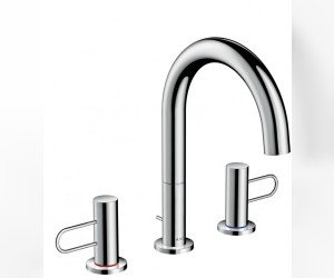 Смеситель для раковины Axor Uno 38054000 с донным клапаном, хром