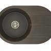 Кухонная мойка Акватон Амира круглая с крылом, кофе, 1A712932AI280