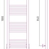 Полотенцесушитель электрический Сунержа Модус 2.0 1000 x 300, ширина 30 см, высота 100 см, МЭМ левый/правый, белый