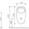 Писсуар Am.Pm Spirit 2.0 C707005WH скрытый подвод воды