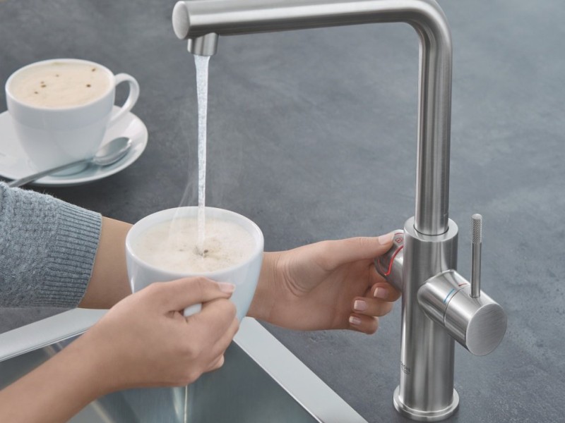 Смеситель Grohe Red II Duo 30325DC1 для кухонной мойки, с водонагревателем