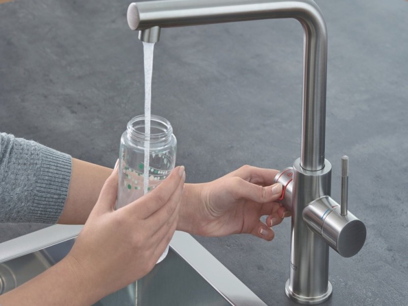 Смеситель Grohe Red II Duo 30325DC1 для кухонной мойки, с водонагревателем