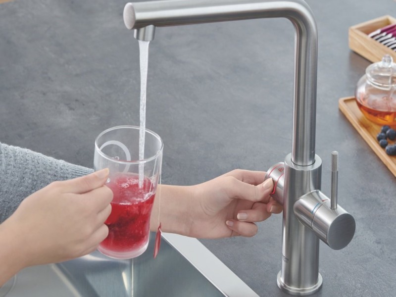Смеситель Grohe Red II Duo 30325DC1 для кухонной мойки, с водонагревателем