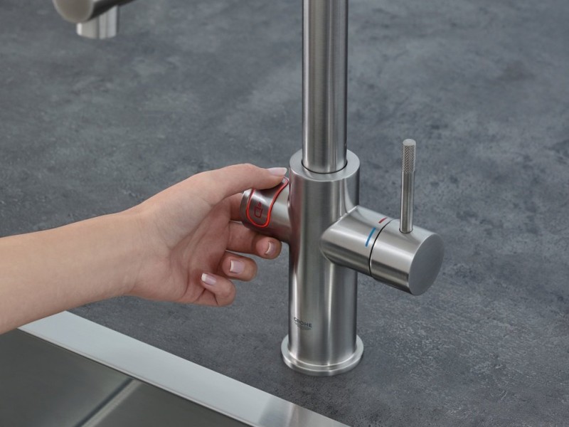 Смеситель Grohe Red II Duo 30325DC1 для кухонной мойки, с водонагревателем