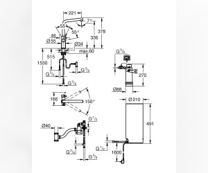 Смеситель Grohe Red II Duo 30325DC1 для кухонной мойки, с водонагревателем