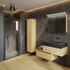 Дверь распашная Riho Lucid GD101 GD110B000 100 x 200 см, стекло прозрачное, профиль черный матовый