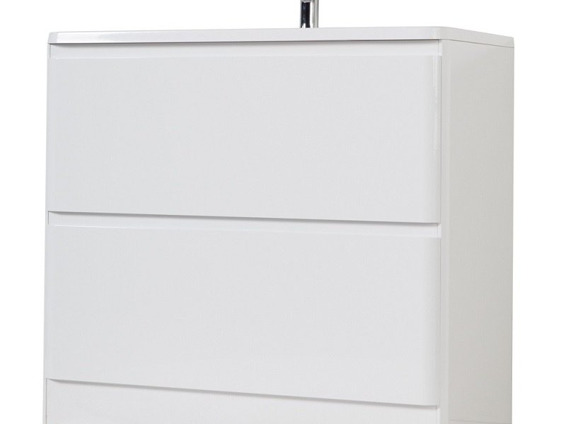 Тумба под раковину BelBagno Albano-800 ALBANO-800-2C-PIA-BL, 80 см, цвет Bianco Lucido