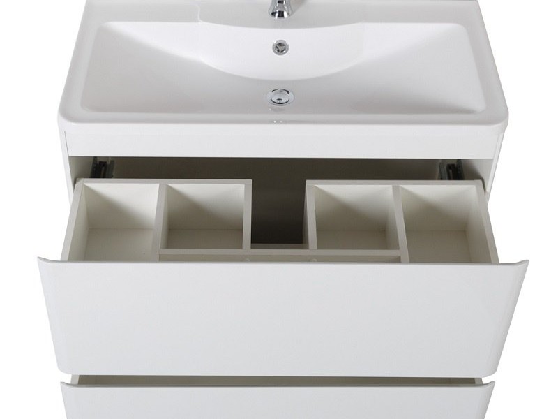 Тумба под раковину BelBagno Albano-800 ALBANO-800-2C-PIA-BL, 80 см, цвет Bianco Lucido