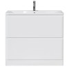Тумба под раковину BelBagno Albano-800 ALBANO-800-2C-PIA-BL, 80 см, цвет Bianco Lucido