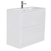 Тумба под раковину BelBagno Albano-800 ALBANO-800-2C-PIA-BL, 80 см, цвет Bianco Lucido