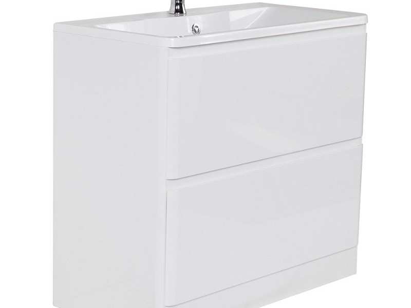 Тумба под раковину BelBagno Albano-800 ALBANO-800-2C-PIA-BL, 80 см, цвет Bianco Lucido