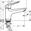 Смеситель для ванны Hansgrohe Novus 71322000