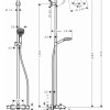 Душевая стойка Hansgrohe Crometta S 240 Showerpipe 27320000 1jet хром