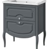 Тумба под раковину Caprigo Aspetto Firenze 70 34116, 2 ящика, цвет TP-810 графит