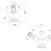 Смеситель Zorg Antic A 6011U-BR для раковины, цвет бронза