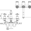 Смеситель Bandini Antica 606740KO06 для ванны, хром/золото