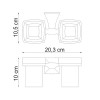 Стакан с держателем WasserKRAFT Wern 2528D, двойной