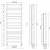 Полотенцесушитель водяной Margaroli Sole 464-11 4644711CGN, высота 107.6 см, ширина 53 см, хром/золото