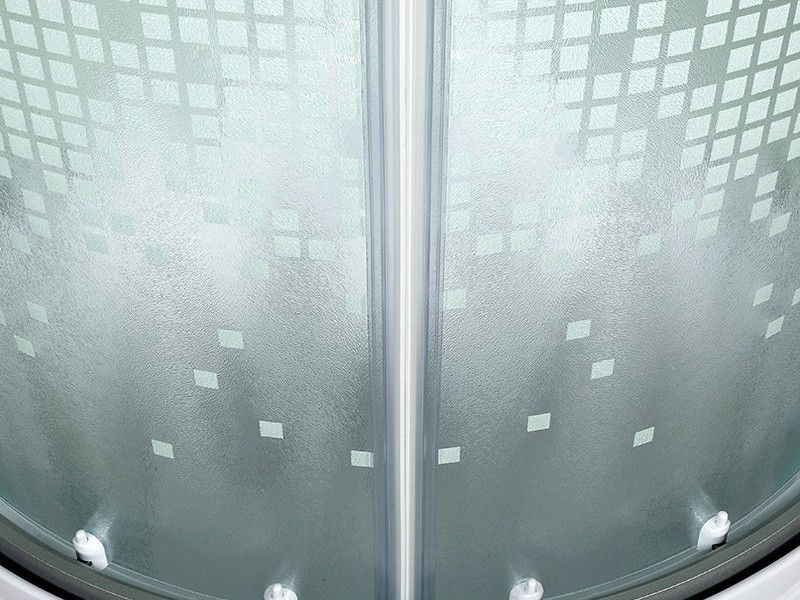Душевая кабина Deto L 909 с электрикой 90 x 90 см, с крышей
