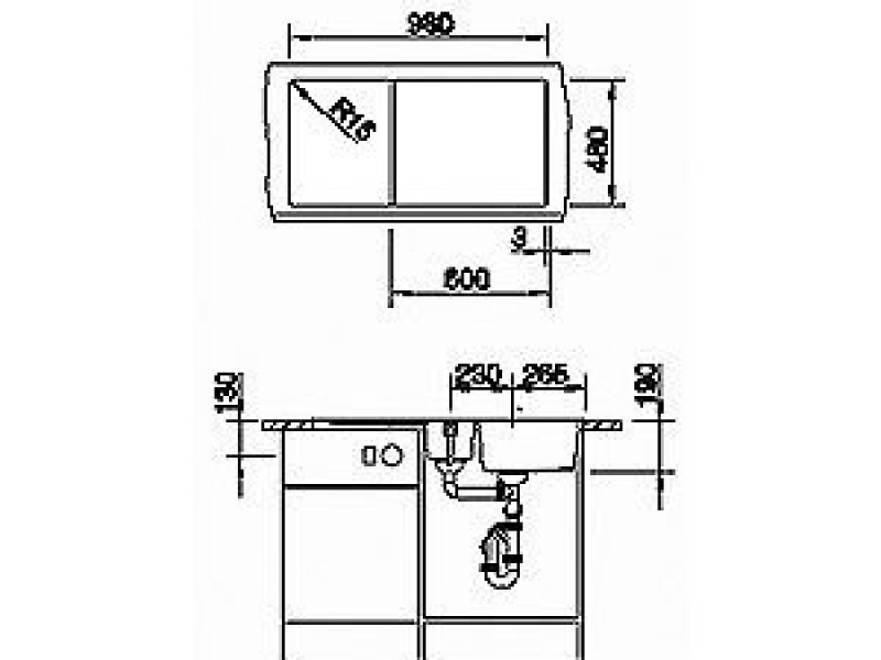 Мойка Blanco Metra 6 S 513046, белый