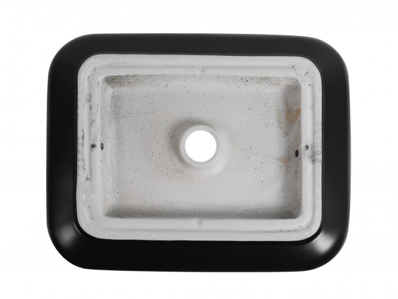 Раковина Aquanet Soul-1-MB 50 x 40 x 13.5 см, накладная, черный, 245833