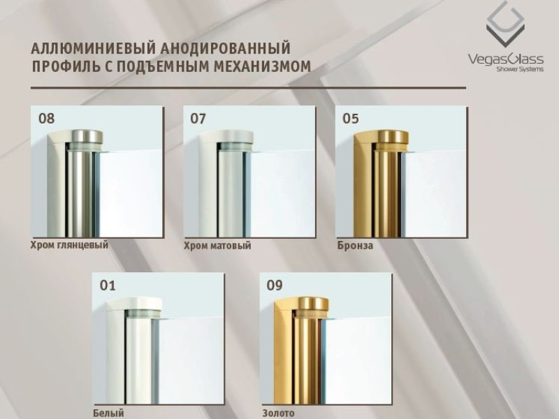 Душевой уголок Vegas Glass GPS-Fis Lux, 90 x 80 x 199.5 см, профиль бронза, стекло ретро, GPS-Fis Lux 90*80 05 R04
