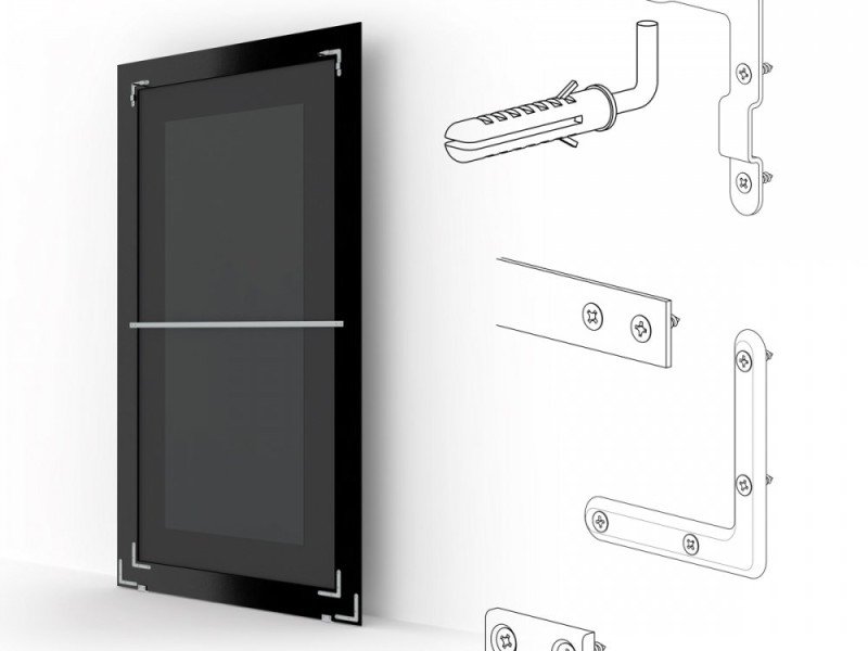 Зеркало в багетной раме Evoform Exclusive Floor BY 6180 117 x 207 см, состаренное дерево с орнаментом