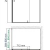 Душевой уголок WasserKRAFT 74P07, прямоугольный, 90 см