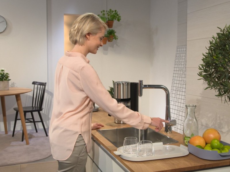 Смеситель Hansgrohe Talis Select S 220 72822800 для кухонной мойки, сталь