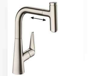 Смеситель Hansgrohe Talis Select S 220 72822800 для кухонной мойки, сталь