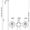 Душевая система Bandini Antica 663920KO06, ручки крестик Antica, хром/золото