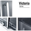 Душевой уголок Gemy Victoria S30131C-A75 (S30191C + A75), 150 х 75 х 190 см, стекло прозрачное