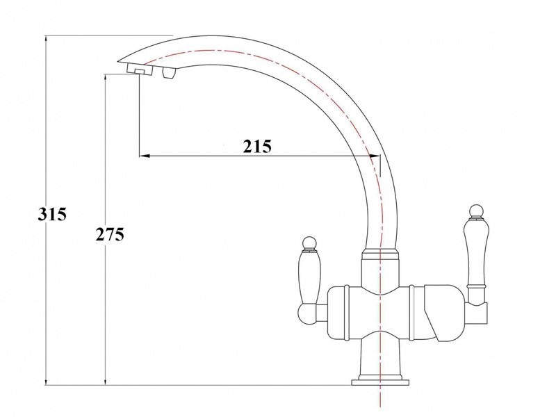 Смеситель Zorg Clean Water ZR 327 YF для кухни под фильтр, цвет хром