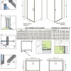 Душевой уголок Radaway Nes KDJ II, 100 x 100 см, правая дверь, стекло прозрачное, профиль хром