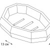 Мыльница Fixsen Flat белый, FX-290-4