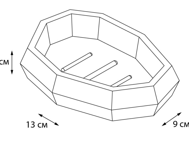 Мыльница Fixsen Flat белый, FX-290-4