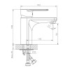 Смеситель Decoroom DR72011, для раковины, хром