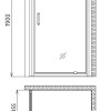 Душевой уголок Gemy Sunny Bay S28160-A85, 100 х 85 х 190 см, стекло прозрачное