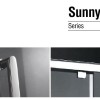 Душевой уголок Gemy Sunny Bay S28160-A85, 100 х 85 х 190 см, стекло прозрачное