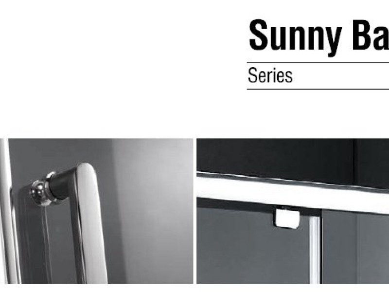 Душевой уголок Gemy Sunny Bay S28160-A85, 100 х 85 х 190 см, стекло прозрачное