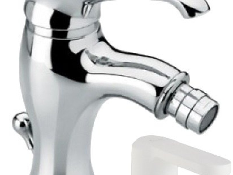 Смеситель для биде Emmevi Tiffany 6004BIO, белый матовый