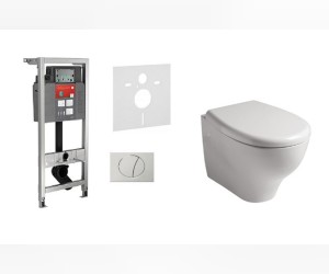 Комплект 6 в 1: 514306 Eden безободковый: Инсталляция Mepa VariVIT A31 514306 + Унитаз подвесной Galassia Eden 7212 36 x 53 см безободковый, сиденье SoftClose 7220 Комплект 6 в 1: 514306 Eden безободковый: Инсталляция Mepa VariVIT A31 514306 + Унитаз подвесной Galassia Eden 7212 36 x 53 см безободковый, сиденье SoftClose 7220