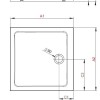 Поддон для душа Radaway Doros С, 90 x 90 см, квадратный, SDRC9090-05