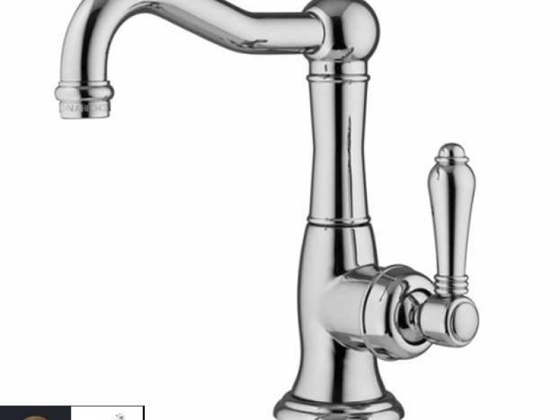 Смеситель Nicolazzi Cinguanta 3452DB76C для раковины, цвет темная бронза, ручка P.M. BLANC