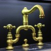 Смеситель Nicolazzi Dames Anglaises 1419DB78 для раковины, темная бронза, ручки P. Mont Blanc