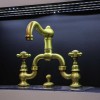 Смеситель Nicolazzi Dames Anglaises 1419DB78 для раковины, темная бронза, ручки P. Mont Blanc